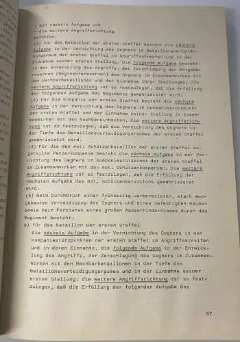 Gefechtsvorschrift der Landstreitkräfte 1984 Zug und Gruppe / Panzer, Buch2562