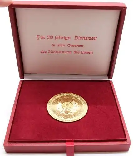 Original alte Medaille DDR Für 30 Jährige Dienstzeit in den Orden der MDI  H311