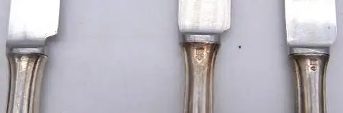 6 Messer Dessertmesser  90 in Silberauflage H295