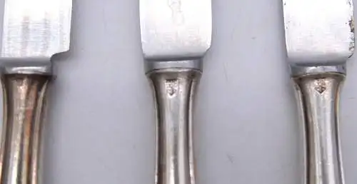 6 Messer Dessertmesser  90 in Silberauflage H295