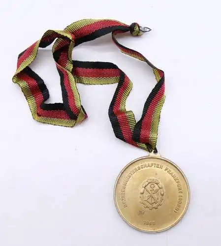 e12502 DDR Medaille Bezirksmeisterschaften Frankfurt Oder GST 1965