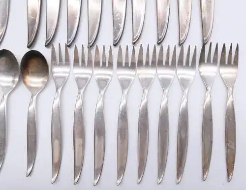 e12499 BSF Besteck Platura versilbert 53 Teile mit Vorlegern