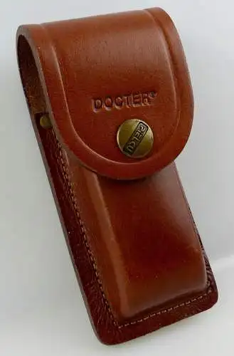 D0019 Docter Ledertasche Leather Case braun von Pielcu für Taschenmesser Lampen