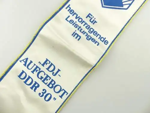 E12387 Fahnen Wimpel Pioniere FDJ Aufgebot DDR 30 für hervorragende Leistungen