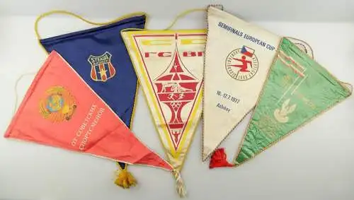 e12321 5 große Wimpel Warschauer Vertrag 