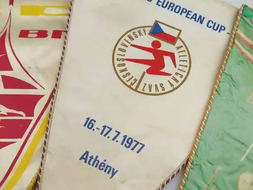 e12321 5 große Wimpel Warschauer Vertrag 