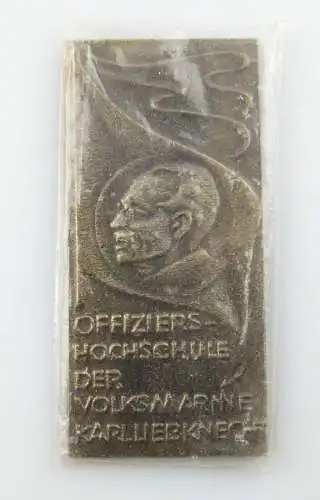 e12312 Plakette Offiziershochschule der Volksmarine Karl Liebknecht 