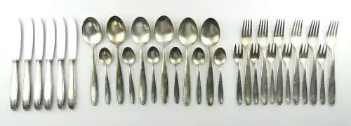 e12271 30 teiliges Dessert Besteck versilbert 90er Auflage 