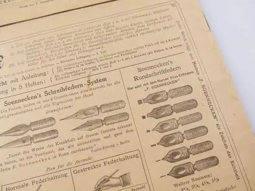 e12228 2 original Hefte Rundschift Schulausgabe von ca 1915 Lehrhefte