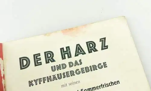 e12168 Heft im Harz Harzer Verkehrsverband Braunschweig 1925 sehr selten