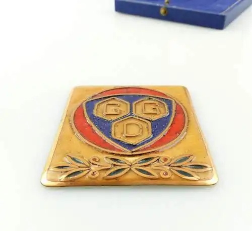 e12164 Sehr altes Abzeichen emailliert wohl GGD in OVP