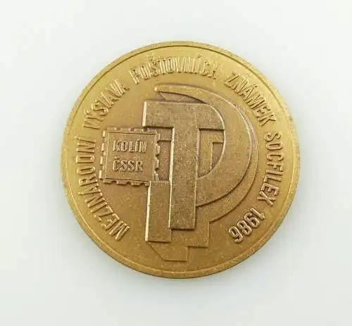 e12159 Original alte Medaille CSSR an Deutschen verliehen 1986