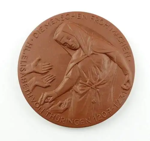 e12130 Meissen Medaille Elisabeth Gedenken 1981 die Menschen froh machen 