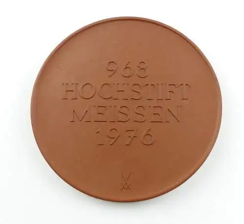 E12129 Meissen Medaille Hochstift Meissen 1976 Böttger Steinzeug