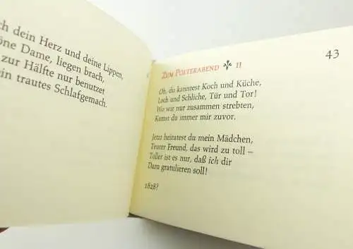 e12105 2 Minibücher Heinrich Heine Deutschland ein Wintermärchen Buch der Liebe