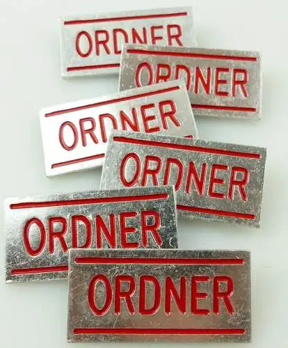 e12055 6 original alte Anstecknadeln DDR Ordner 