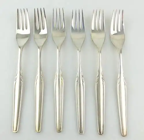  e12029 6 versilberte WMF Gabeln 90 in Auflage Modell Rom