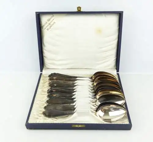  e12014 12 große versilberte Menülöffel CBS 90 in Auflage in OVP 