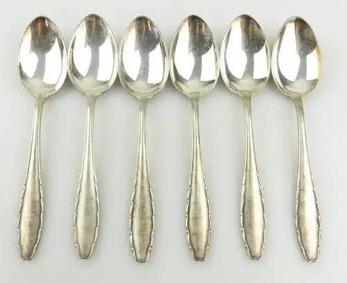  e12011 6 versilberte WMF Kaffeelöffel versilbert 90 in Auflage