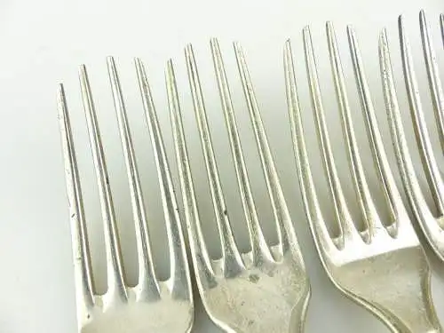  e12008 6 Gabeln BAF sehr alt aus Metall mit Monogramm ER