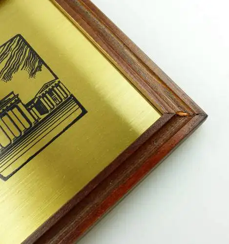  e12007 Original altes Ehrengeschenk Bild mit Grenzsoldat in OVP