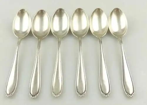 e11999 6 versilberte Kaffeelöffel 90 in Auflage 