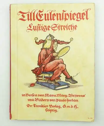 E11985 Buch Till Eulenspiegel lustige Streiche von circa 1930 sehr selten