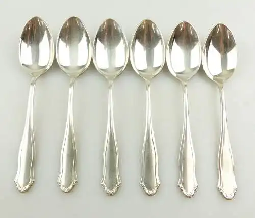 e11960 6 versilberte WMF Kaffeelöffel 90 in Auflage 
