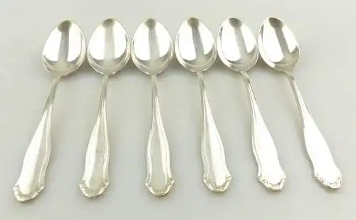 e11960 6 versilberte WMF Kaffeelöffel 90 in Auflage 
