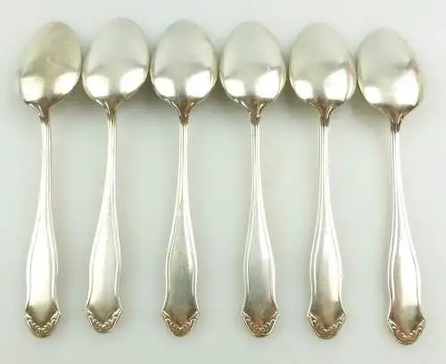 e11960 6 versilberte WMF Kaffeelöffel 90 in Auflage 
