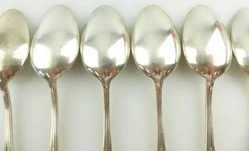 e11960 6 versilberte WMF Kaffeelöffel 90 in Auflage 