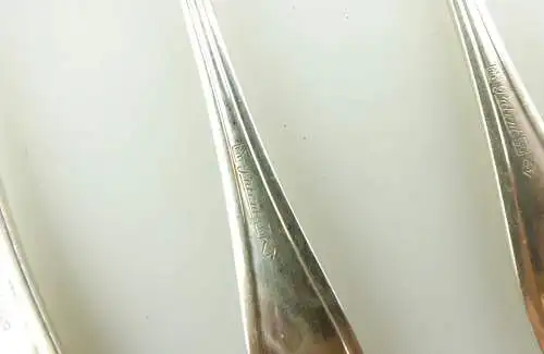 e11960 6 versilberte WMF Kaffeelöffel 90 in Auflage 