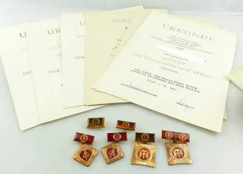 e11916 1 Position DDR Orden Aktivist mit Urkunden siehe Foto