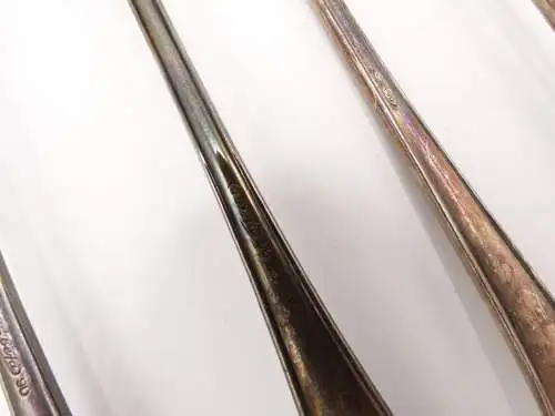 e11906 6 schöne versilberte Vorlegegabeln 90er Silberauflage 