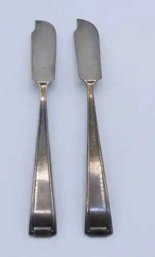 e11901 2 versilberte Vorlegemesser von Wellner 90er Silberauflage 