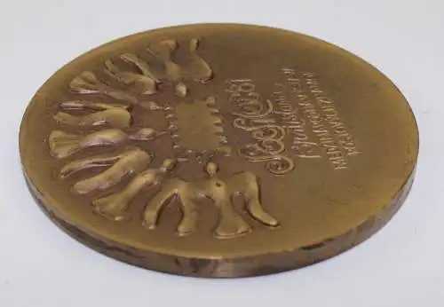 e11884 Original alte Bronzemedaille Bratislava Briefmarkenausstellung in OVP