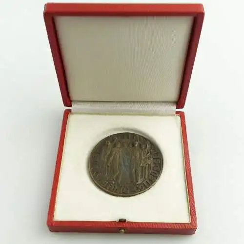 e11858 Original alte Bronzemedaille 25 Jahre SED 1971 Bezirksleitung Cottbus 