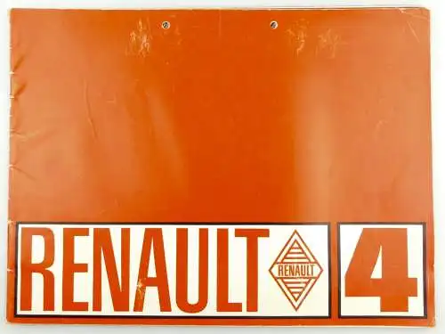 E11830 Original alter Automobil Prospekt Renault 4 Rot