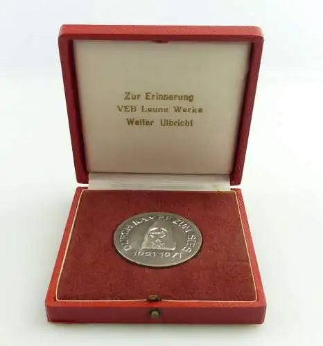  e11786 Ehrenmedaille durch Kampf zum Sieg 1971 VEB Leuna Werke Walter Ulbricht 