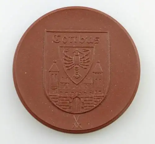  e11749 Meissen Medaille Böttger Steinzeug Cottbus 20 Jahrestag der DDR