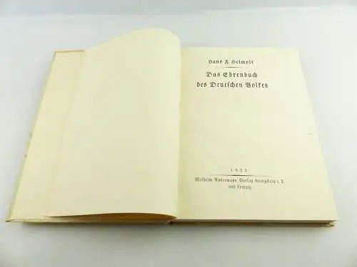 e11742 Das Ehrenbuch des Deutschen Volkes 1923 Wilhelm Andermann Verlag