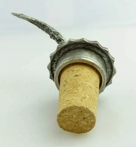  e11704 Original alter Zierkorken aus Metallguss