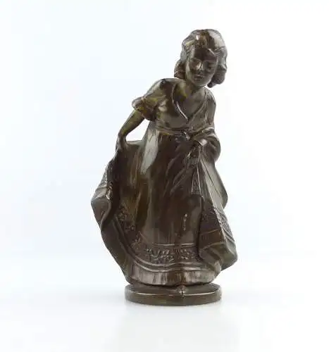 e11671 Original alte Figur aus Spritzzink für Uhr oder andere Verzierung