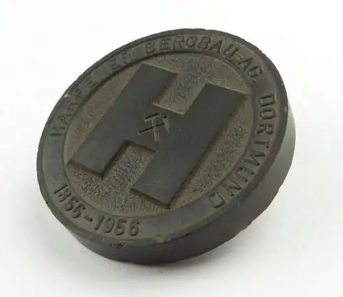 E11664 Brosche Pin Nadel 100 Jahre Harpener Bergbau AG Dortmund 1856 bis 1956