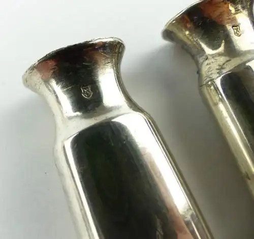 e11646 5 versilberte Messergriffe KGL Gasthof Stubenkammer mit Monogramm EM 