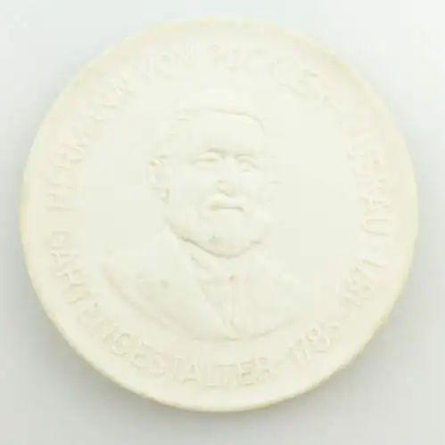 E11621 Meissen Medaille Hermann von Pückler Gartengestalter Muskau