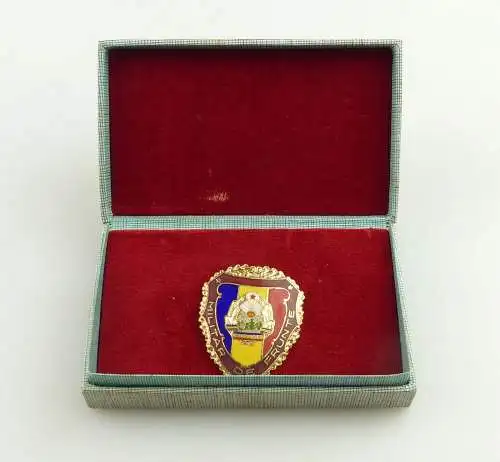 E11595 Original altes rumänisches Militärabzeichen in OVP für Elite Soldaten OVP