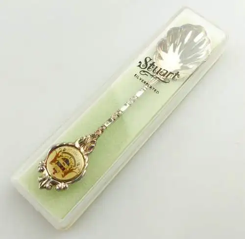 e11590 Alter Sammellöffel Zuckerlöffel versilbert Tasmania 