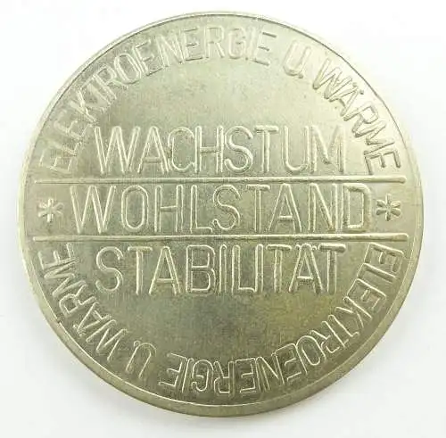 E11581 Alte Medaille Kraftwerksanlagenbau der DDR Elektroenergie und Wärme