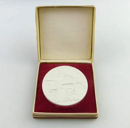 E11559 Meissen Medaille TAKRAF 25 Jahre VEB Verlade und Transportanlagen DDR OVP